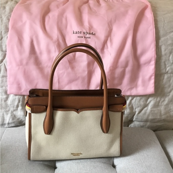 kate spade Handbags - Kate Spade Tan and Cream Satchel